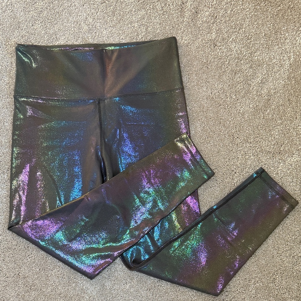 WodBottom L shiny hiney grey leggings